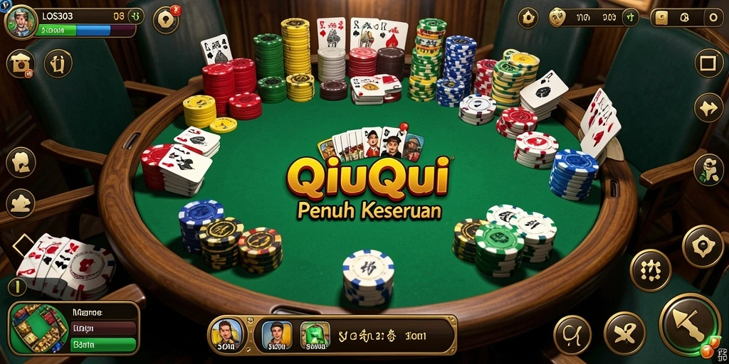 Tampilan gameplay seru di LOS303 dengan kartu QiuQiu.