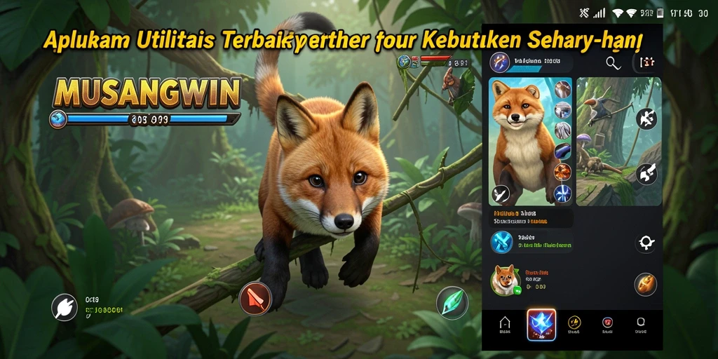 Tampilan antarmuka MUSANGWIN yang sederhana dan fungsional.