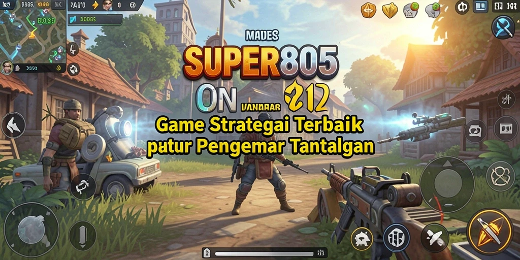 Tampilan gameplay SUPER805 dengan aksi strategi mendebarkan.